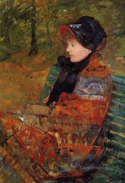 メアリー・カサット Painting - 秋 別名リディア・カサットの母親のプロフィール メアリー・カサット